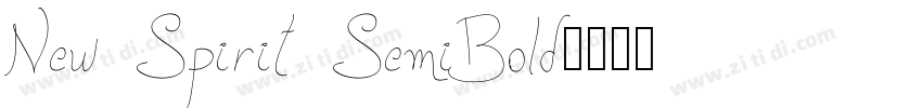 New Spirit SemiBold字体转换